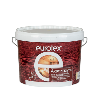 АКВАЛАЗУРЬ Eurotex  Текстурное покрытие 9кг. сосна